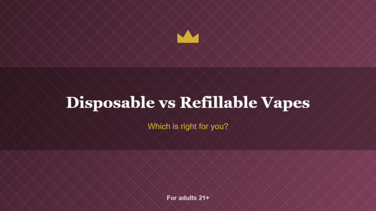 Disposable vs Refillable Vapes